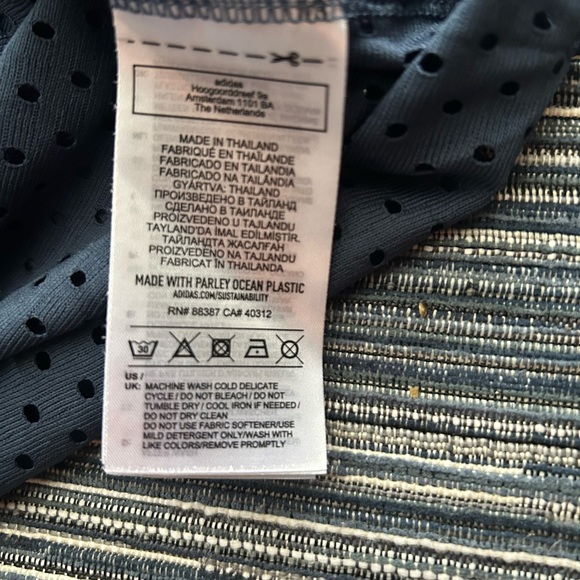 ADIDAS Size S Women's HEAT.RDY Mesh Navy Blue Sleeveless Open-back Tennis Dress - Picture 8 of 10